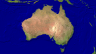 Australien Satellit + Grenzen 1920x1080
